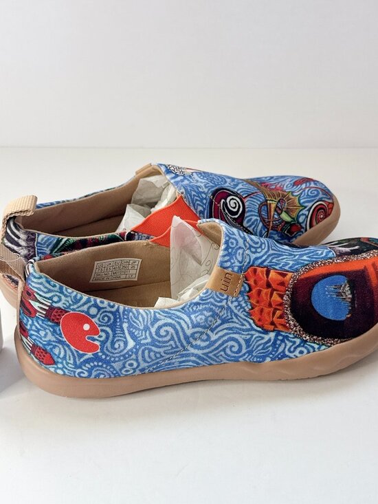 Mens Size 7.5 UIN Oh My Gaudi Canvas Slip-On Art Travel Comfort Shoes main image 4